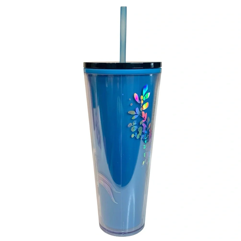 STARBUCKS 2021 Christmas Holiday Iridescent Siren Color Changing 24oz Tumbler